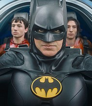 Michael Keaton reprised the role of Batman in the recent movie "The Flash," with Ezra Miller.
Mandatory Credit:	Courtesy of Warner Bros. Pictures