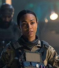 Zoe Saldana appears as Joe In "Special Ops: Lioness" on Paramount+.
Mandatory Credit:	Greg Lewis/Paramount+