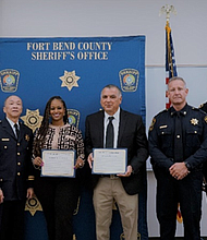 Investigator Eli Cisneros and Investigators Thomas Cantu and Karlnetta Coleman