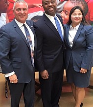 United States Senator Tim Scott with Burt Levine and wife