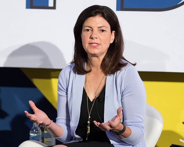 Former New Hampshire Republican Sen. Kelly Ayotte, here in 2017,  announced a campaign for governor on Monday,
Mandatory Credit:	Michael Brochstein/SOPA Images/LightRocke/Getty Images