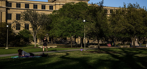 The Academic Building on the Texas A&M University campus on March 26, 2018. Credit/ Shelby Knowles for The Texas Tribune