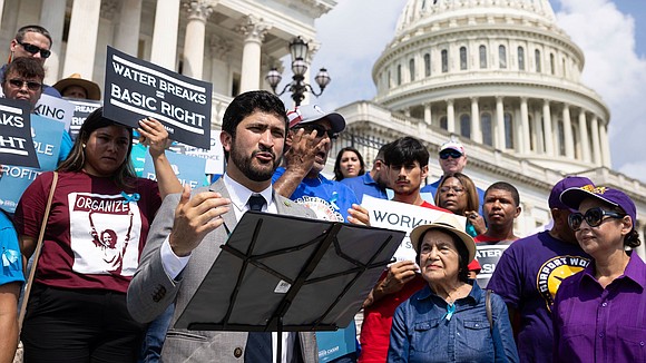 A Democratic congressman from Texas is participating in a brief thirst and hunger strike Tuesday to “draw attention to the …