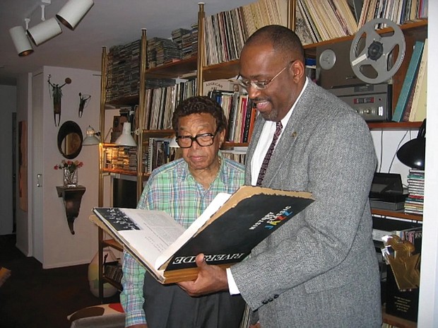 Dr. Weldon Hill, a musician and the former provost at Virginia State University, is shown with the late Dr. Billy Taylor, a Virginia State University alumnus who went on to become one of jazz’s most influential African-American pianists, composers and educators with a recording career that spanned nearly 60 years. Dr. Taylor was greatly influenced by VSU’s renowned educator and composer Undine Smith Moore, who spent more than 40 years composing vocal music and teaching piano, organ and music theory to students.