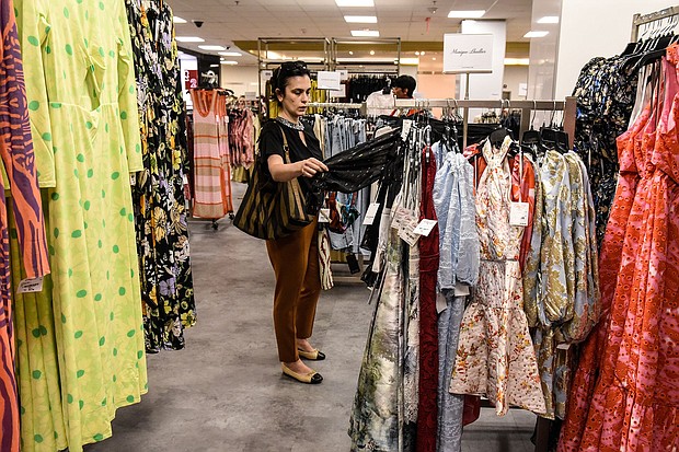 A customer during the grand re-opening of a Century 21 department store in New York, on Tuesday, May 16.
Mandatory Credit:	Stephanie Keith/Bloomberg/Getty Images