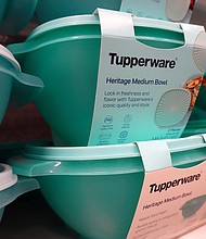 Tupperware products are offered for sale at a retail store on April 10, in Chicago.
Mandatory Credit:	Scott Olson/Getty Images