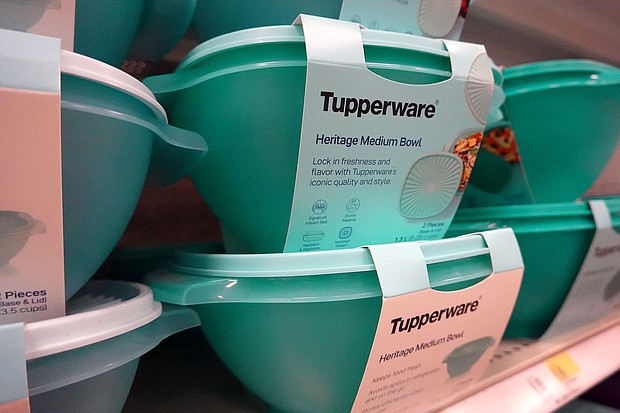 Tupperware products are offered for sale at a retail store on April 10, in Chicago.
Mandatory Credit:	Scott Olson/Getty Images