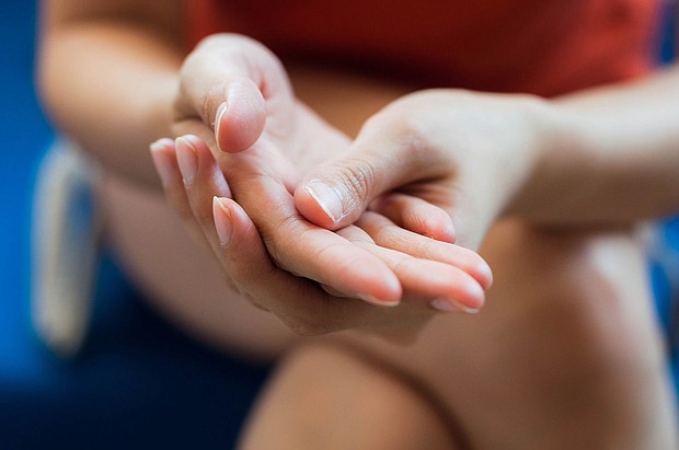 For a small but significant number of people, body-focused repetitive behaviors can cause skin damage and affect mental health.
Mandatory Credit:	Karl Tapales/Moment RF/Getty Images
