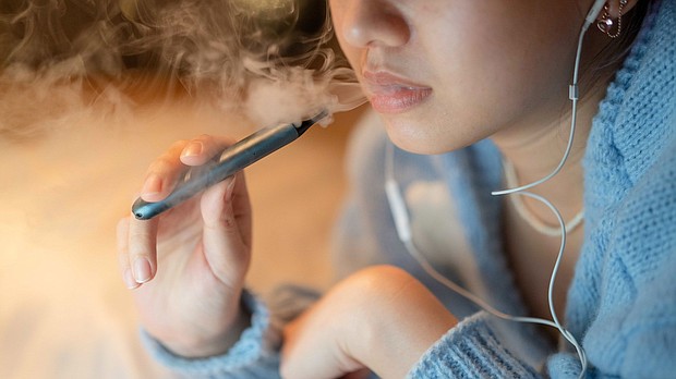 Over 2.5 million middle and high school students have reported using e-cigarettes, according to the 2022 National Youth Tobacco Survey.
Mandatory Credit:	whitebalance.oatt/E+/Getty Images