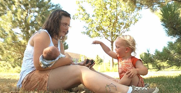 One-week-old Finnean made his way into the world in the middle of the parking lot at Browning Park in Ogden.