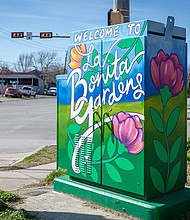 The finished TSCC Mural located at Bennington St. and Hirsch Rd.