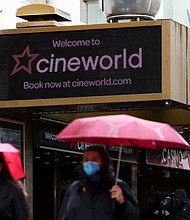 Cineworld struggled to stay afloat during the pandemic.
Mandatory Credit:	Henry Nicholls/Reuters/FILE