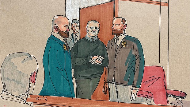 Robert Bowers killed 11 worshippers and wounded six others at a Pittsburgh synagogue in 2018. The jury in his trial is now deliberating on whether to sentence him to death.
Mandatory Credit:	David Klug