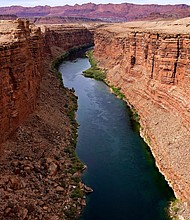 The Colorado River in Lees Ferry, Arizona, in 2021.
Mandatory Credit:	Ross D. Franklin/AP