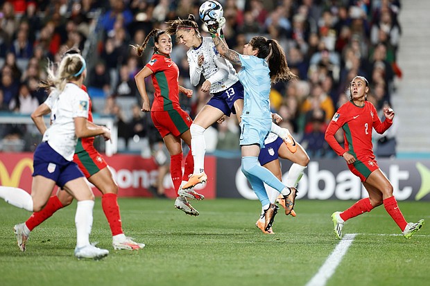 The USWNT and Portugal battled to a goalless draw.
Mandatory Credit:	Carmen Mandato/USSF/Getty Images