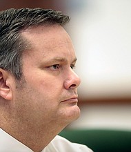 Chad Daybell during a court hearing in St. Anthony, Idaho.
Mandatory Credit: John Roark/The Idaho Post-Register/AP