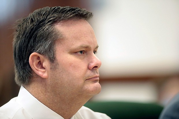 Chad Daybell during a court hearing in St. Anthony, Idaho.
Mandatory Credit:	John Roark/The Idaho Post-Register/AP