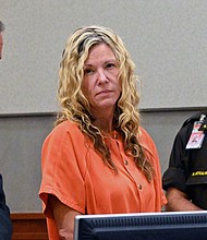 Police say investigation leading to the charges against Lori Vallow, pictured here in Hawaii on February 26, 2020 in the death of her former husband show he feared for their children's safety.
Mandatory Credit: Dennis Fujimoto/Pool/The Garden Island/AP