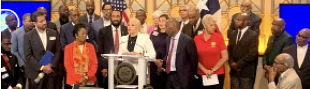 Mayor Sylvester Turner gathered faith leaders and elected officials at City Hall to vehemently denounce the Houston Independent School District’s (HISD) contentious plans to shut down libraries on 28 campuses, intending to transform them into disciplinary centers