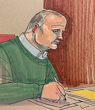 Robert Bowers, here in court on Monday, was unanimously sentenced to death by a federal jury on Wednesday.
Mandatory Credit:	Dave Klug/AP