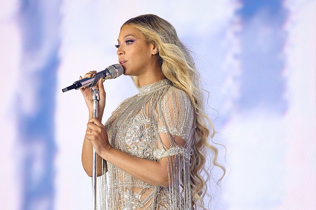 Beyoncé performs onstage in Warsaw, Poland, in June.
Mandatory Credit:	Kevin Mazur/WireImage/Getty Images