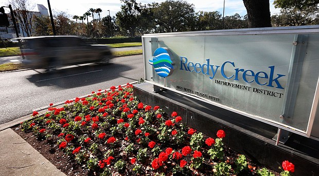 The entrance to Walt Disney World's Reedy Creek Improvement District headquarters in Lake Buena Vista, Florida.
Mandatory Credit:	Joe Burbank/Orlando Sentinel/TNS/Getty Images