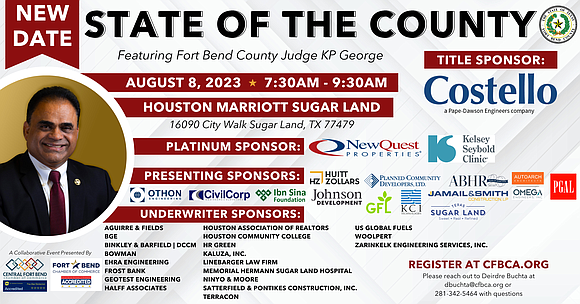 The Central Fort Bend Chamber of Commerce and The Fort Bend Chamber of Commerce are pleased to announce the upcoming …