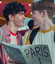 Joe Locke and Kit Connor in season 2 of the Netflix series "Heartstopper."
Mandatory Credit:	Netflix