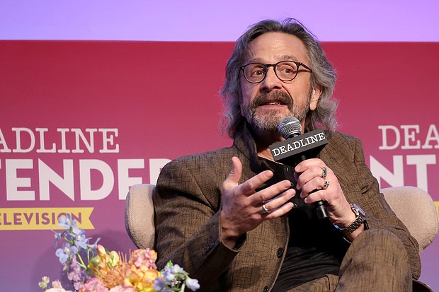 Marc Maron, here in April, called men who are criticizing the "Barbie" movie “insecure babies.”
Mandatory Credit:	Jesse Grant/Deadline/Getty Images