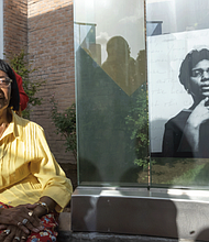 Rose Mary McGowen, sister of Barbara Jordan, at “The Meditative Space.”