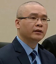 Tou Thao, the last former Minneapolis police officer to face sentencing in state court for his role in the killing of George Floyd, appeared in court Monday.
Mandatory Credit:	Pool/WCCO