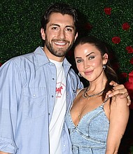 Jason Tartick and Kaitlyn Bristowe, here in June, have ended their engagement.
Mandatory Credit:	Tammie Arroyo/Shutterstock