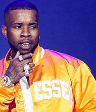 Tory Lanez is seen here in October 2019 in Oakland, California.
Mandatory Credit:	Christopher Victorio/imageSPACE/MediaPunch /IPX/AP/FILE