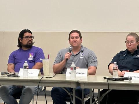 Cory Stottlemeyer, Laura Spivey and Eli Perez of BARC addresses the Crises of Stray Pets - BARC’s Healthy Pets, Healthy Streets Initative with Houston’s Ethnic Media Roundtable discussion.