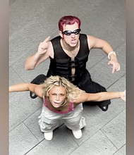 DJ Crazy Times (Kyle Gordon) and Ms. Biljana Electronica (voiced by Chrissi Poland; played here by Audrey Trullinger) have released a leading candidate for song of the summer with "Planet of the Bass."
Mandatory Credit:	Kyle Gordon/Tik Tok