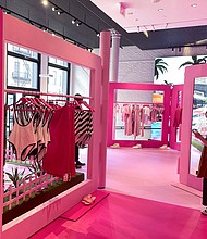 Barbie pop-up in Zara's Soho store in New York City.
Mandatory Credit:	Arriana McLymore/Reuters