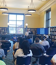 Nearly two dozen people attended a July 15 expungement workshop to learn about updates to Virginia law. The workshop was presented by the Richmond Commonwealth’s Attorney’s Office, Nolef Turns, Justice Forward Virginia and the Richmond Public Law Library.