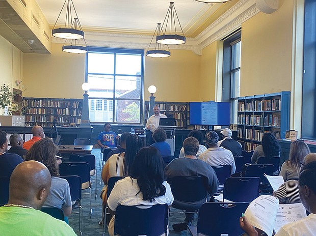 Nearly two dozen people attended a July 15 expungement workshop to learn about updates to Virginia law. The workshop was presented by the Richmond Commonwealth’s Attorney’s Office, Nolef Turns, Justice Forward Virginia and the Richmond Public Law Library.