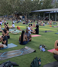 Conscious Breathing and Sound Meditation Yoga Class in Spanish