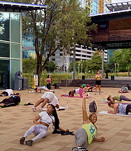 HIIT class with FitMix