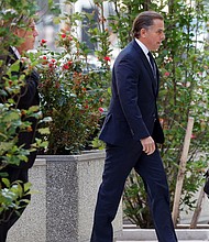 Hunter Biden arrives at federal court in Wilmington, Delaware, on July 26.
Mandatory Credit:	Jonathan Ernst/Reuters