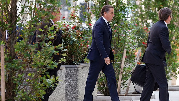 Hunter Biden arrives at federal court in Wilmington, Delaware, on July 26.
Mandatory Credit:	Jonathan Ernst/Reuters