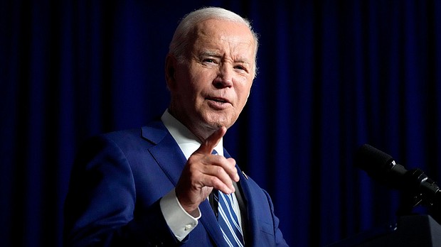 President Joe Biden, here on August 10, is trying to break through Trump’s legal drama by traveling the country and talking about “Bidenomics.”
Mandatory Credit:	Alex Brandon/AP