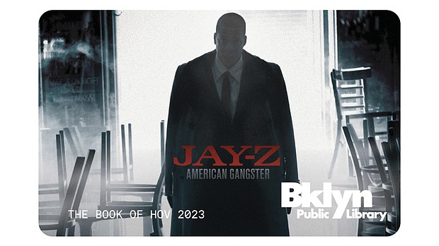 One of the thirteen limited edition Brooklyn Public Library cards featuring JAY-Z's album artwork that were released August 2023 in collaboration of Roc Nation.
Mandatory Credit:	Brooklyn Public Library