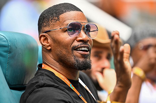 Jamie Foxx, here in March, is sharing an update on his health.
Mandatory Credit:	Chandan Khanna/AFP/Getty Images/FILE