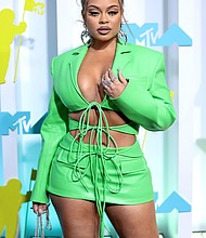 Latto attends the 2022 MTV VMAs at Prudential Center on August 28, 2022 in Newark, New Jersey.
Mandatory Credit:	Dimitrios Kambouris/Getty Images