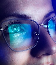 A new study finds that there may not be any short-term advantages to wearing eyeglasses with blue-light filters.
Mandatory Credit:	Vadym Plysiuk/iStockphoto/Getty Images/FILE