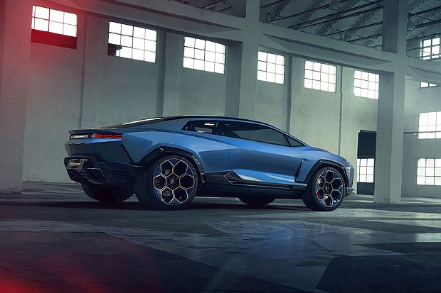 The Lanzador has four seats and rides higher off the ground than a traditional supercar.
Mandatory Credit:	Lamborghini