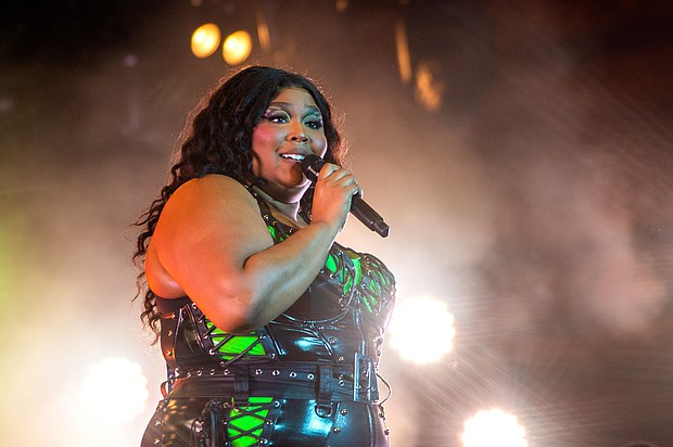 Lizzo performs on stage in July.
Mandatory Credit:	Joseph Okpako/WireImage/Getty Images