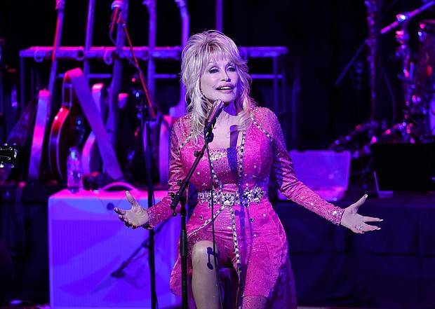Dolly Parton performing in Nashville in 2021.
Mandatory Credit:	Jason Kempin/Getty Images/FILE